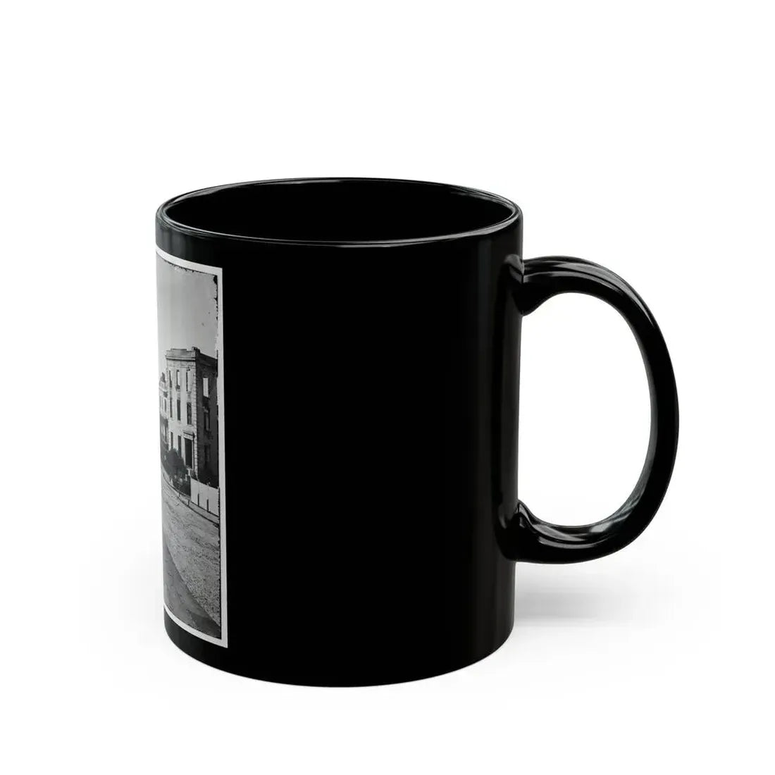 Charleston, S.C. Houses On The Battery; The Nearest Is Burned Out (U.S. Civil War) Black Coffee Mug - Go Mug Yourself