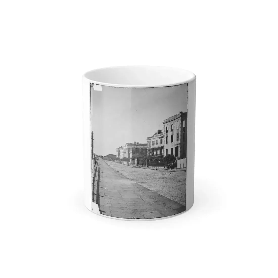Charleston, S.C. Houses on the Battery; the Nearest Is Burned Out (U.S. Civil War) Color Changing Coffee Mug 11oz Default Title 11oz - Go Mug Yourself