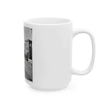 Charleston, S.C. Houses On The Battery; The Nearest Is Burned Out (U.S. Civil War) White Coffee Mug - Go Mug Yourself