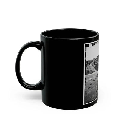 Charleston, S.C. Interior Of Fort Sumter, With Gabion Reinforcements (U.S. Civil War) Black Coffee Mug - Go Mug Yourself
