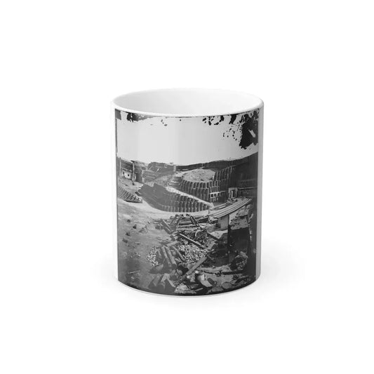 Charleston, S.C. Interior of Fort Sumter, With Gabion Reinforcements (U.S. Civil War) Color Changing Coffee Mug 11oz Default Title 11oz - Go Mug Yourself