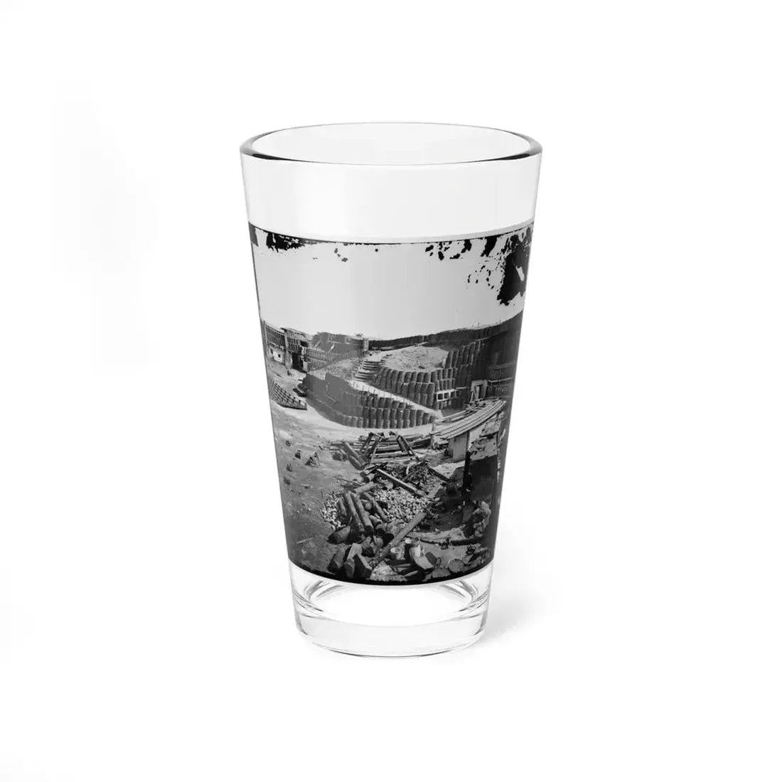 Charleston, S.C. Interior Of Fort Sumter, With Gabion Reinforcements (U.S. Civil War) Pint Glass 16oz 16oz - Go Mug Yourself