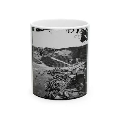 Charleston, S.C. Interior Of Fort Sumter, With Gabion Reinforcements (U.S. Civil War) White Coffee Mug 11oz - Go Mug Yourself