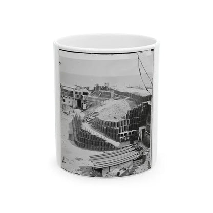 Charleston, S.C. Interior Of Fort Sumter With Gabions; Another View (U.S. Civil War) White Coffee Mug 11oz - Go Mug Yourself