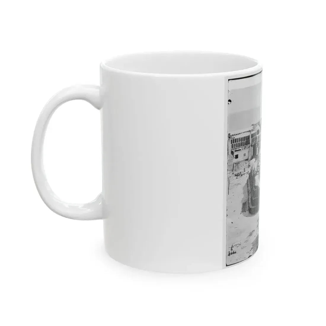 Charleston, S.C. Interior Of Fort Sumter With Gabions; Another View (U.S. Civil War) White Coffee Mug - Go Mug Yourself