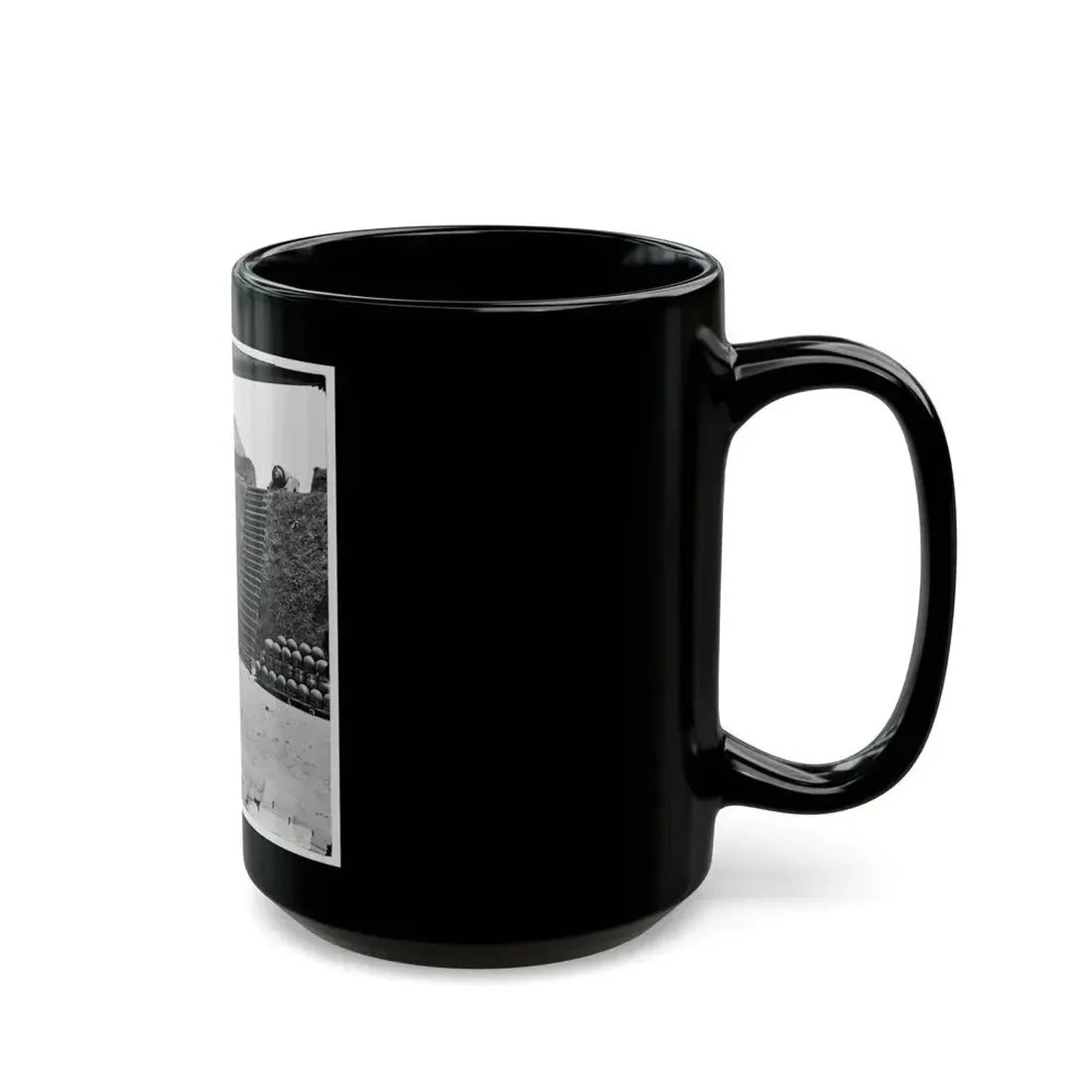 Charleston, S.C. Interior View Of Castle Pinckney (U.S. Civil War) Black Coffee Mug - Go Mug Yourself