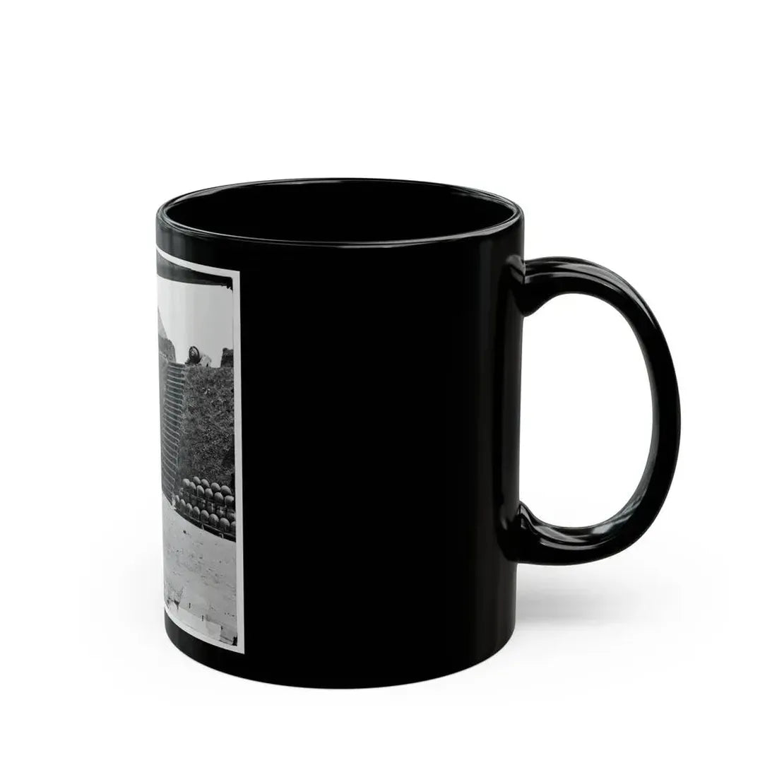Charleston, S.C. Interior View Of Castle Pinckney (U.S. Civil War) Black Coffee Mug - Go Mug Yourself