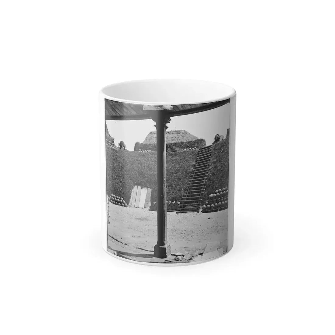 Charleston, S.C. Interior View of Castle Pinckney (U.S. Civil War) Color Changing Coffee Mug 11oz Default Title 11oz - Go Mug Yourself