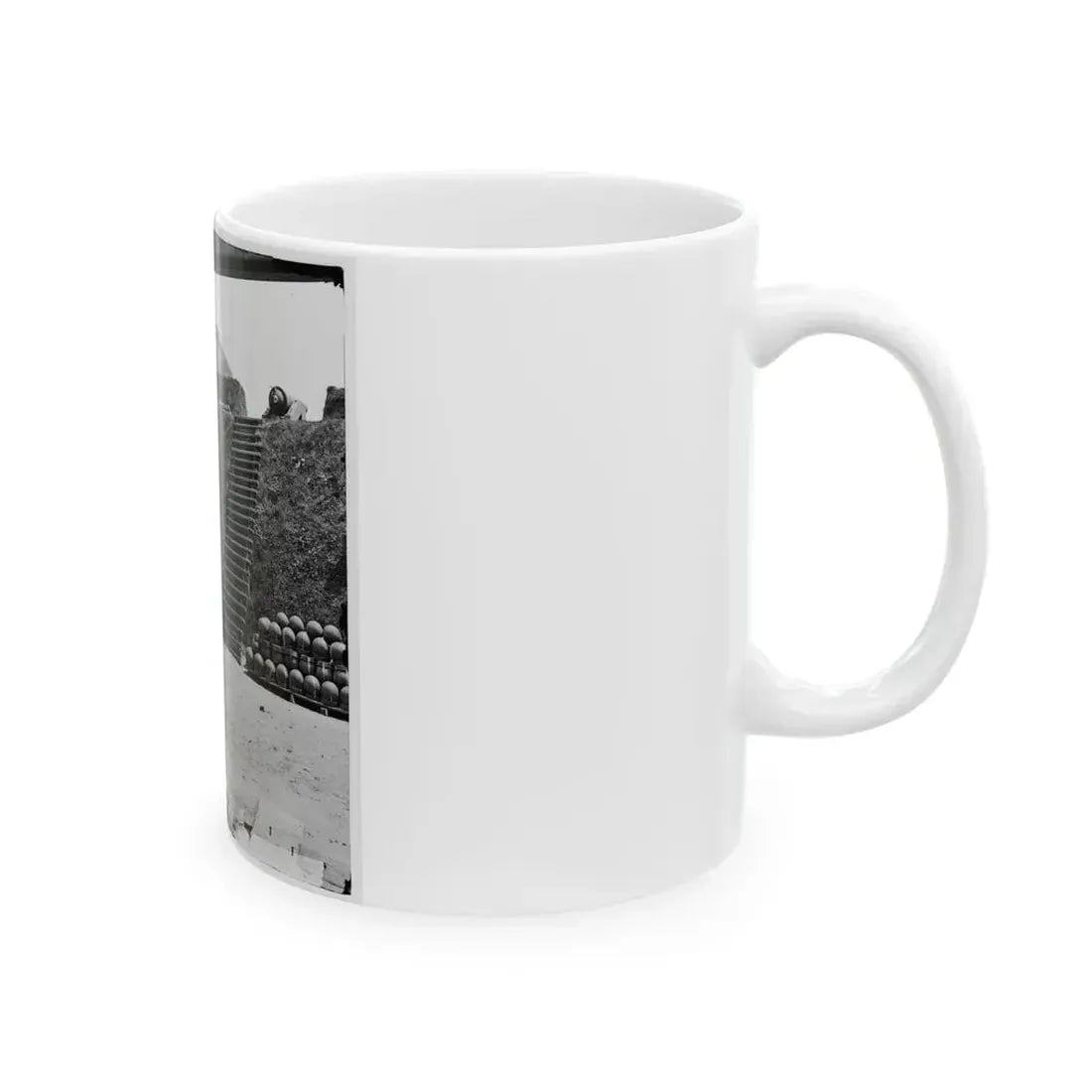 Charleston, S.C. Interior View Of Castle Pinckney (U.S. Civil War) White Coffee Mug - Go Mug Yourself