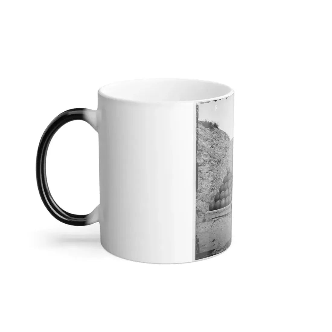 Charleston, S.C. Interior View of Fort Johnson, With Stacks of Shot (U.S. Civil War) Color Changing Coffee Mug 11oz - Go Mug Yourself