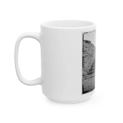 Charleston, S.C. Interior View Of Fort Johnson, With Stacks Of Shot (U.S. Civil War) White Coffee Mug - Go Mug Yourself