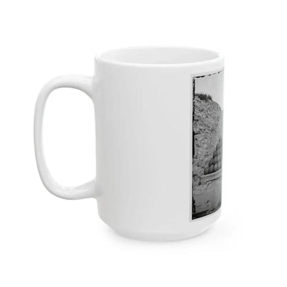 Charleston, S.C. Interior View Of Fort Johnson, With Stacks Of Shot (U.S. Civil War) White Coffee Mug - Go Mug Yourself