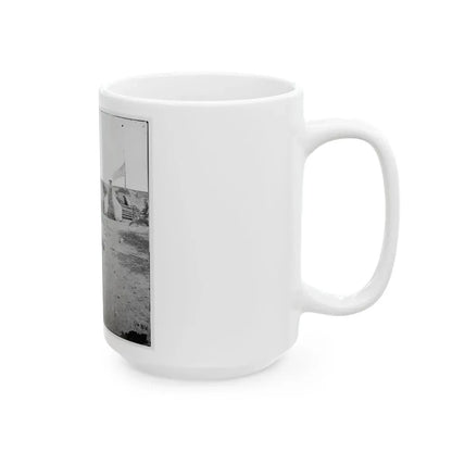 Charleston, S.C. Interior View Of Fort Johnson, With Stacks Of Shot (U.S. Civil War) White Coffee Mug - Go Mug Yourself