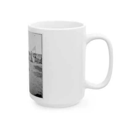 Charleston, S.C. Interior View Of Fort Johnson, With Stacks Of Shot (U.S. Civil War) White Coffee Mug - Go Mug Yourself