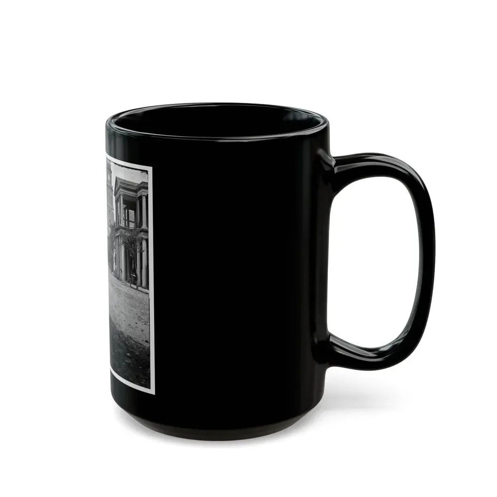 Charleston, S.C. Meeting Street, Near Broad; St. Michael's Church In Middle Distance (U.S. Civil War) Black Coffee Mug - Go Mug Yourself