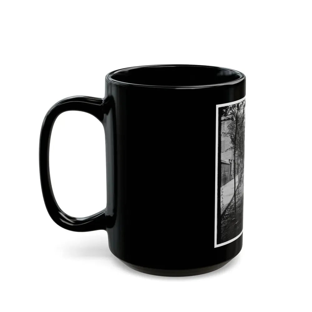 Charleston, S.C. Meeting Street, Near Broad; St. Michael's Church In Middle Distance (U.S. Civil War) Black Coffee Mug - Go Mug Yourself