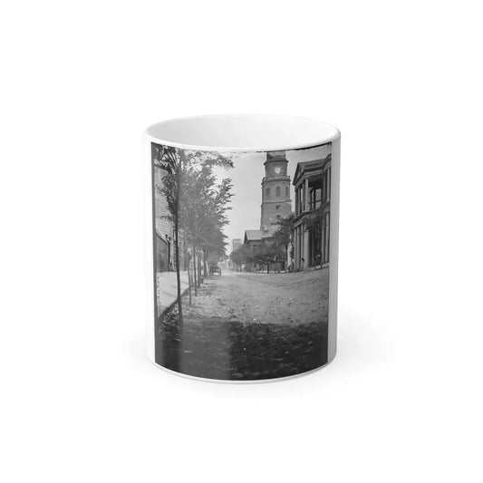 Charleston, S.C. Meeting Street, Near Broad; St. Michael's Church in Middle Distance (U.S. Civil War) Color Changing Coffee Mug 11oz Default Title 11oz - Go Mug Yourself