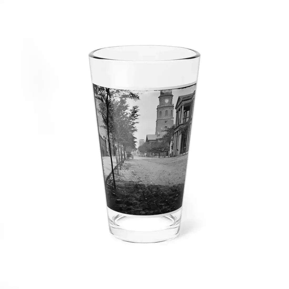 Charleston, S.C. Meeting Street, Near Broad; St. Michael's Church In Middle Distance (U.S. Civil War) Pint Glass 16oz 16oz - Go Mug Yourself