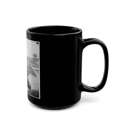 Charleston, S.C. Mortars Inside Fort Moultrie (U.S. Civil War) Black Coffee Mug - Go Mug Yourself