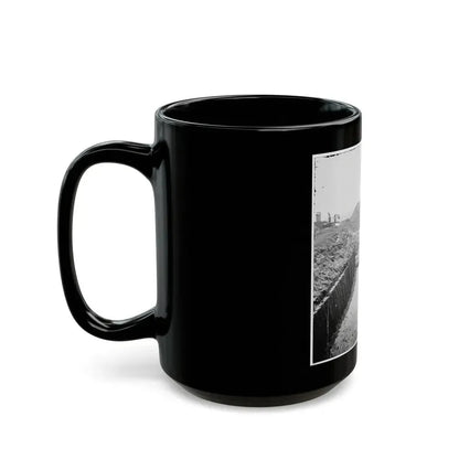 Charleston, S.C. Mortars Inside Fort Moultrie (U.S. Civil War) Black Coffee Mug - Go Mug Yourself