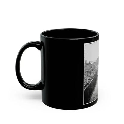 Charleston, S.C. Mortars Inside Fort Moultrie (U.S. Civil War) Black Coffee Mug - Go Mug Yourself