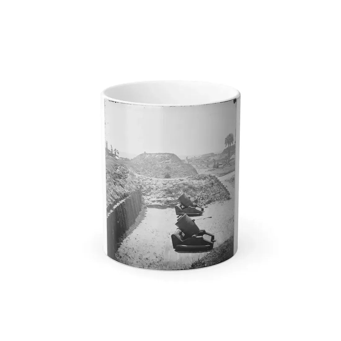 Charleston, S.C. Mortars Inside Fort Moultrie (U.S. Civil War) Color Changing Coffee Mug 11oz Default Title 11oz - Go Mug Yourself