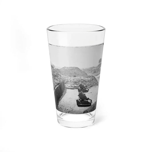 Charleston, S.C. Mortars Inside Fort Moultrie (U.S. Civil War) Pint Glass 16oz 16oz - Go Mug Yourself
