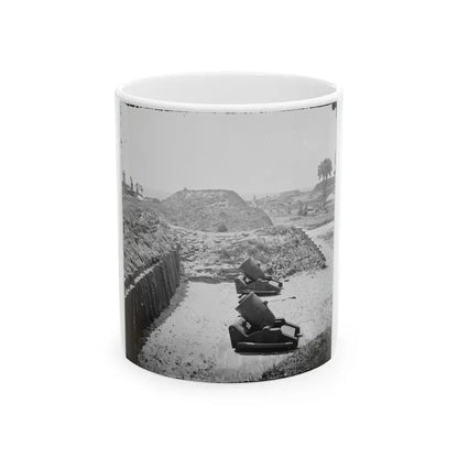 Charleston, S.C. Mortars Inside Fort Moultrie (U.S. Civil War) White Coffee Mug 11oz - Go Mug Yourself