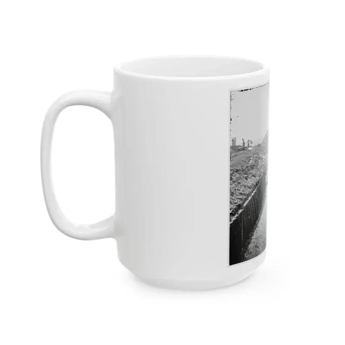 Charleston, S.C. Mortars Inside Fort Moultrie (U.S. Civil War) White Coffee Mug - Go Mug Yourself