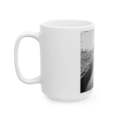 Charleston, S.C. Mortars Inside Fort Moultrie (U.S. Civil War) White Coffee Mug - Go Mug Yourself