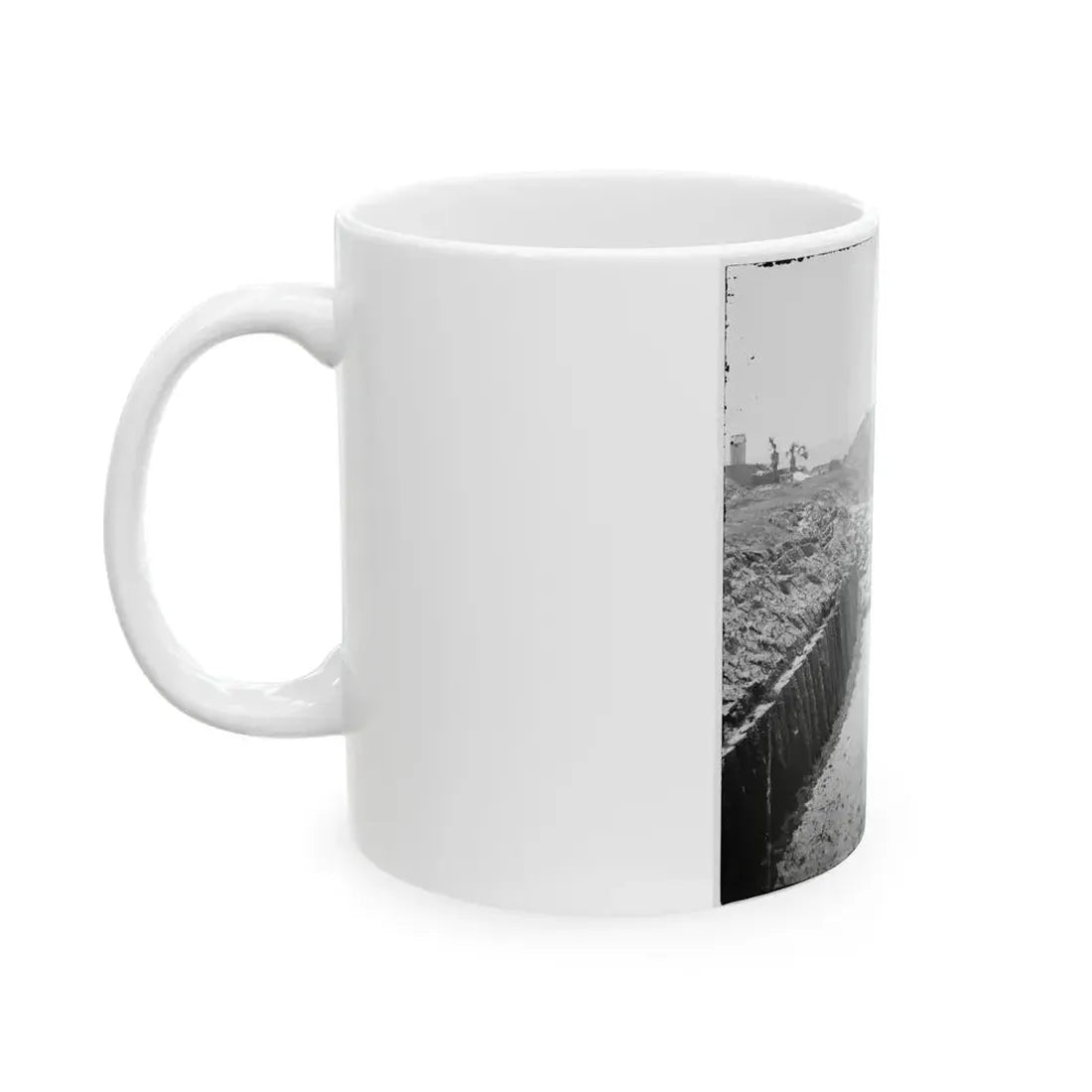 Charleston, S.C. Mortars Inside Fort Moultrie (U.S. Civil War) White Coffee Mug - Go Mug Yourself