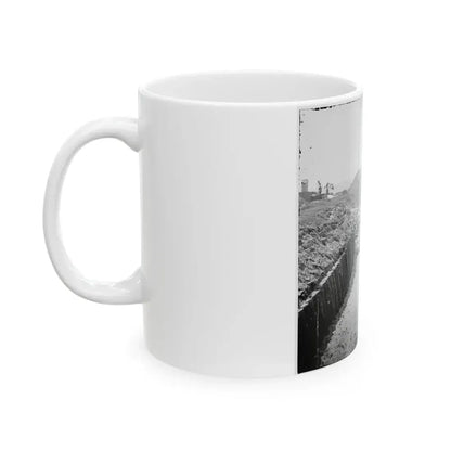 Charleston, S.C. Mortars Inside Fort Moultrie (U.S. Civil War) White Coffee Mug - Go Mug Yourself