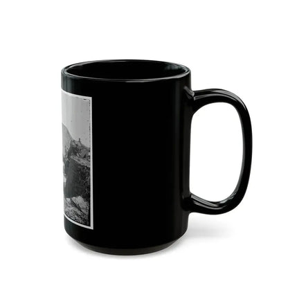 Charleston, S.C. Mounted Gun, Parapet Of Fort Moultrie (U.S. Civil War) Black Coffee Mug - Go Mug Yourself