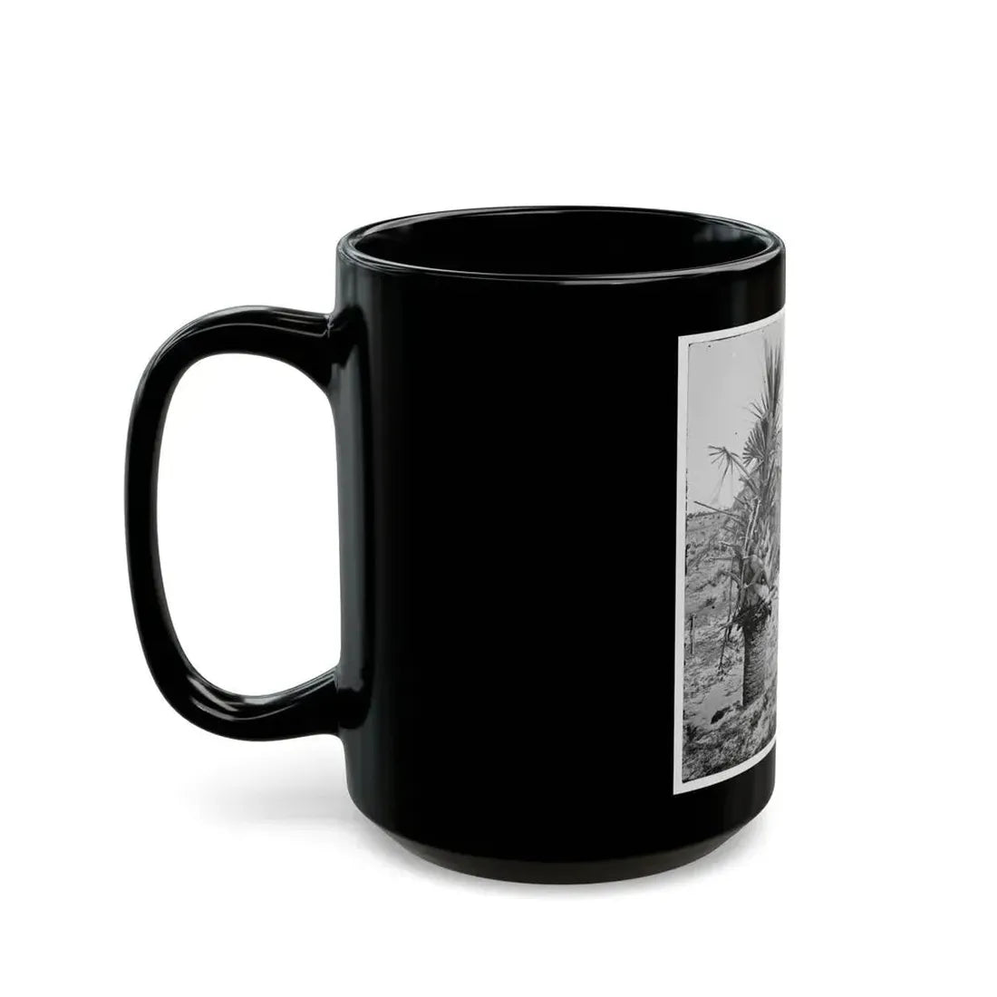 Charleston, S.C. Mounted Gun, Parapet Of Fort Moultrie (U.S. Civil War) Black Coffee Mug - Go Mug Yourself