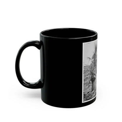 Charleston, S.C. Mounted Gun, Parapet Of Fort Moultrie (U.S. Civil War) Black Coffee Mug - Go Mug Yourself