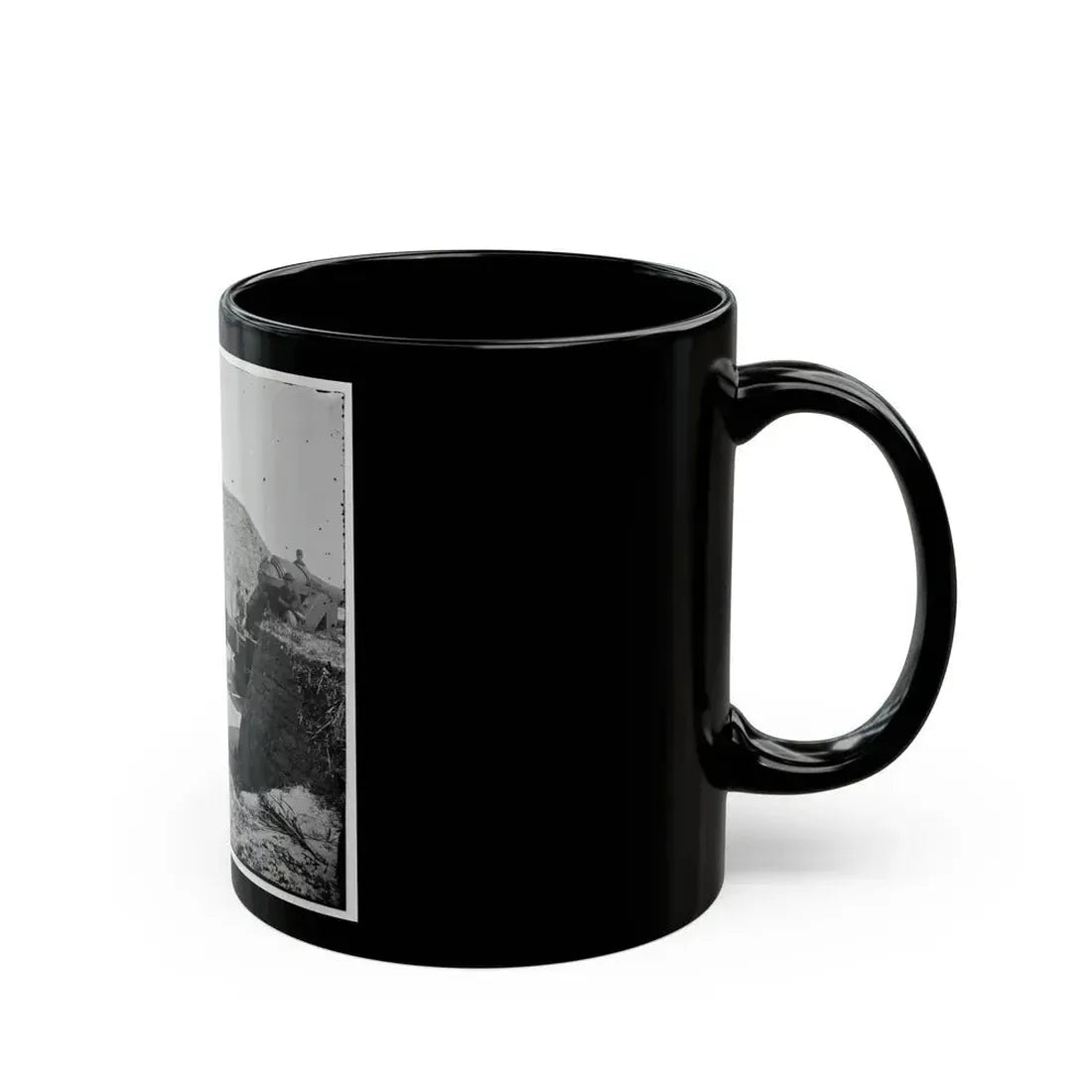 Charleston, S.C. Mounted Gun, Parapet Of Fort Moultrie (U.S. Civil War) Black Coffee Mug - Go Mug Yourself
