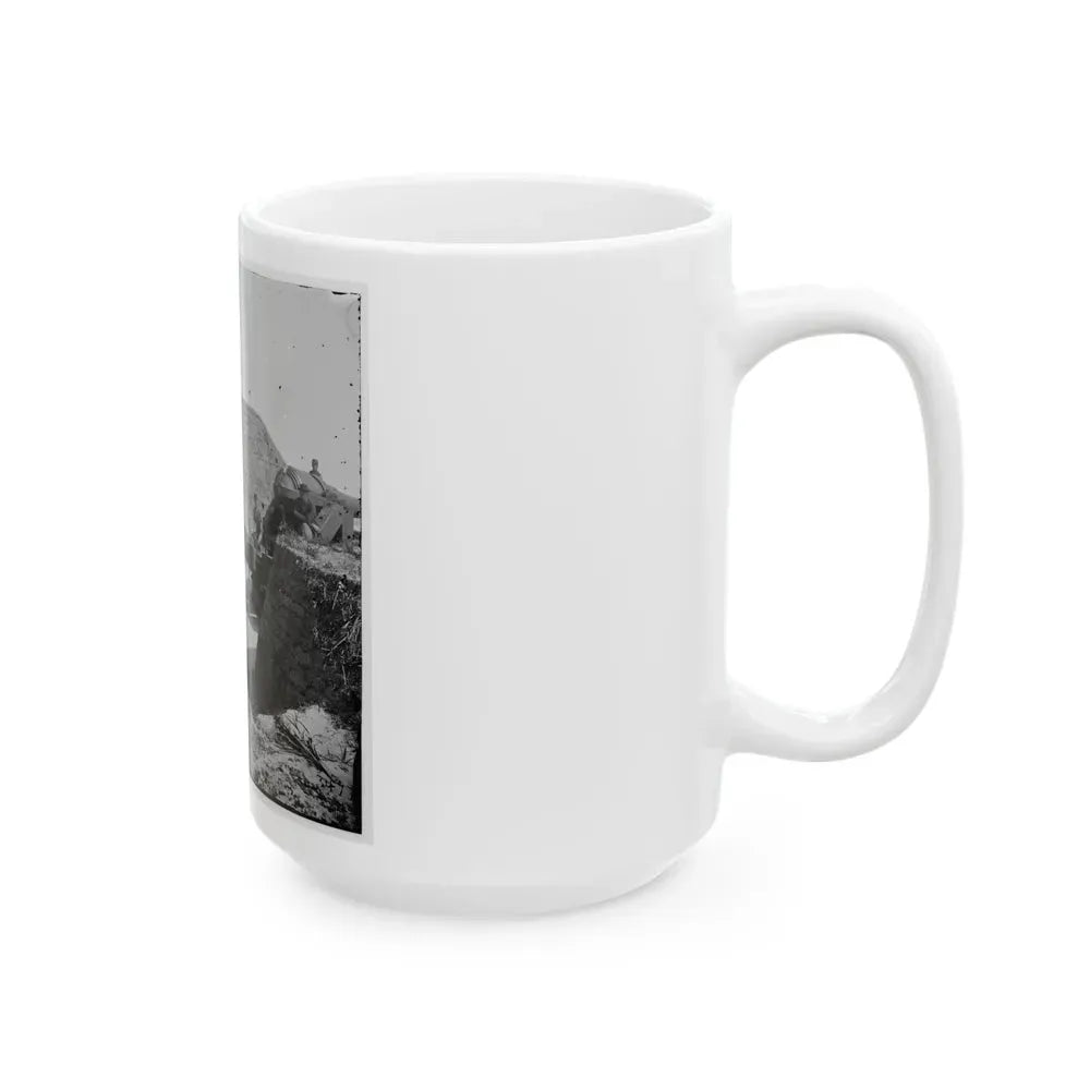 Charleston, S.C. Mounted Gun, Parapet Of Fort Moultrie (U.S. Civil War) White Coffee Mug - Go Mug Yourself