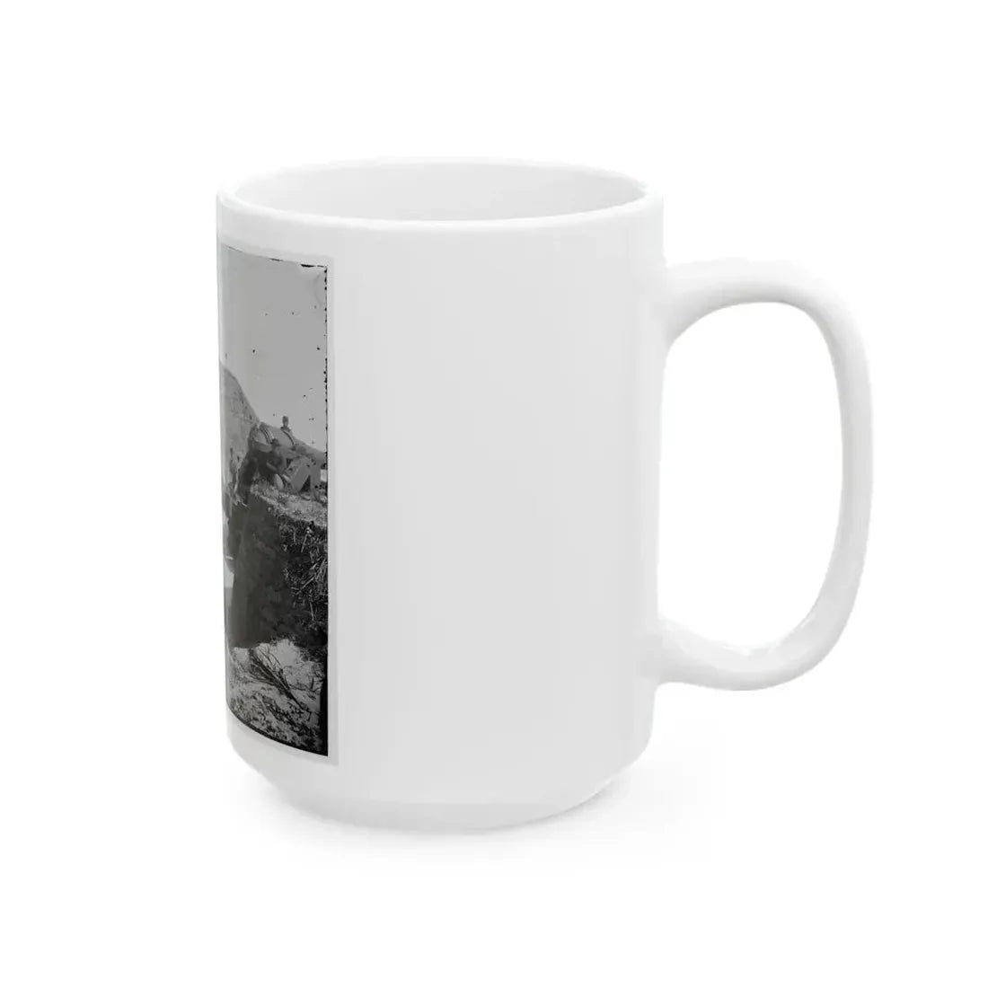 Charleston, S.C. Mounted Gun, Parapet Of Fort Moultrie (U.S. Civil War) White Coffee Mug - Go Mug Yourself