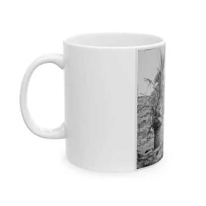 Charleston, S.C. Mounted Gun, Parapet Of Fort Moultrie (U.S. Civil War) White Coffee Mug - Go Mug Yourself
