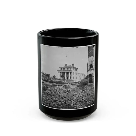 Charleston, S.C. O'connor House (180 Broad Street), In Which Union Officers Were Confined Under Fire (U.S. Civil War) Black Coffee Mug 15oz - Go Mug Yourself