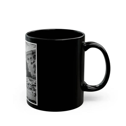 Charleston, S.C. Palmetto Reinforcements On The Channel Side Of Fort Sumter (U.S. Civil War) Black Coffee Mug - Go Mug Yourself