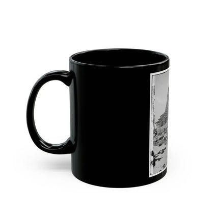 Charleston, S.C. Palmetto Reinforcements On The Channel Side Of Fort Sumter (U.S. Civil War) Black Coffee Mug - Go Mug Yourself