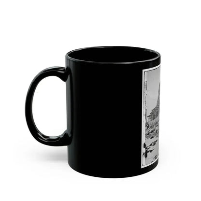 Charleston, S.C. Palmetto Reinforcements On The Channel Side Of Fort Sumter (U.S. Civil War) Black Coffee Mug - Go Mug Yourself
