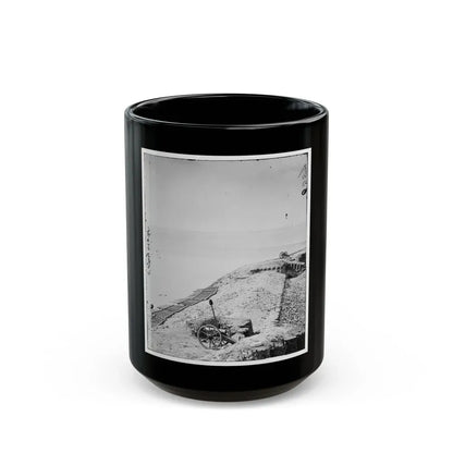 Charleston, S.C. Parapet Of Fort Sumter Looking Toward Morris Island (U.S. Civil War) Black Coffee Mug 15oz - Go Mug Yourself