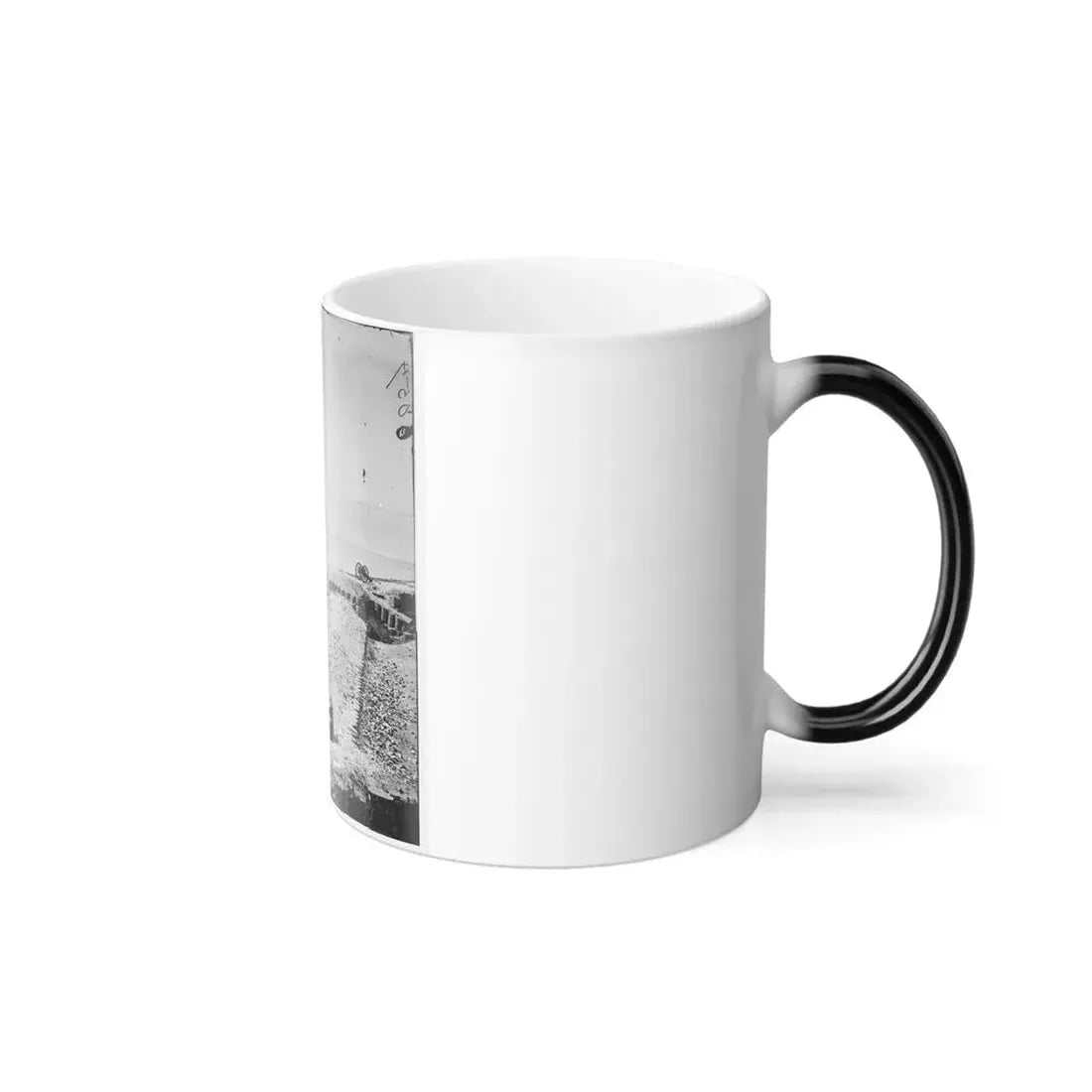 Charleston, S.C. Parapet of Fort Sumter Looking Toward Morris Island (U.S. Civil War) Color Changing Coffee Mug 11oz - Go Mug Yourself