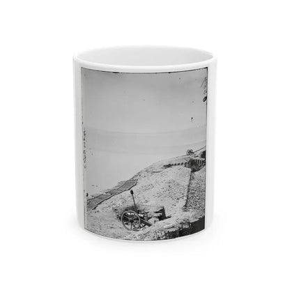 Charleston, S.C. Parapet Of Fort Sumter Looking Toward Morris Island (U.S. Civil War) White Coffee Mug 11oz - Go Mug Yourself