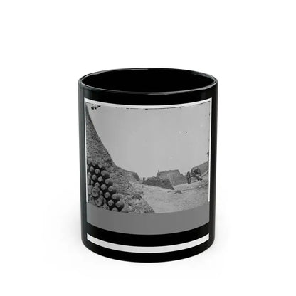Charleston, S.C. Parapet Of Fort Sumter, With Stacks Of Ammunition (U.S. Civil War) Black Coffee Mug 11oz - Go Mug Yourself