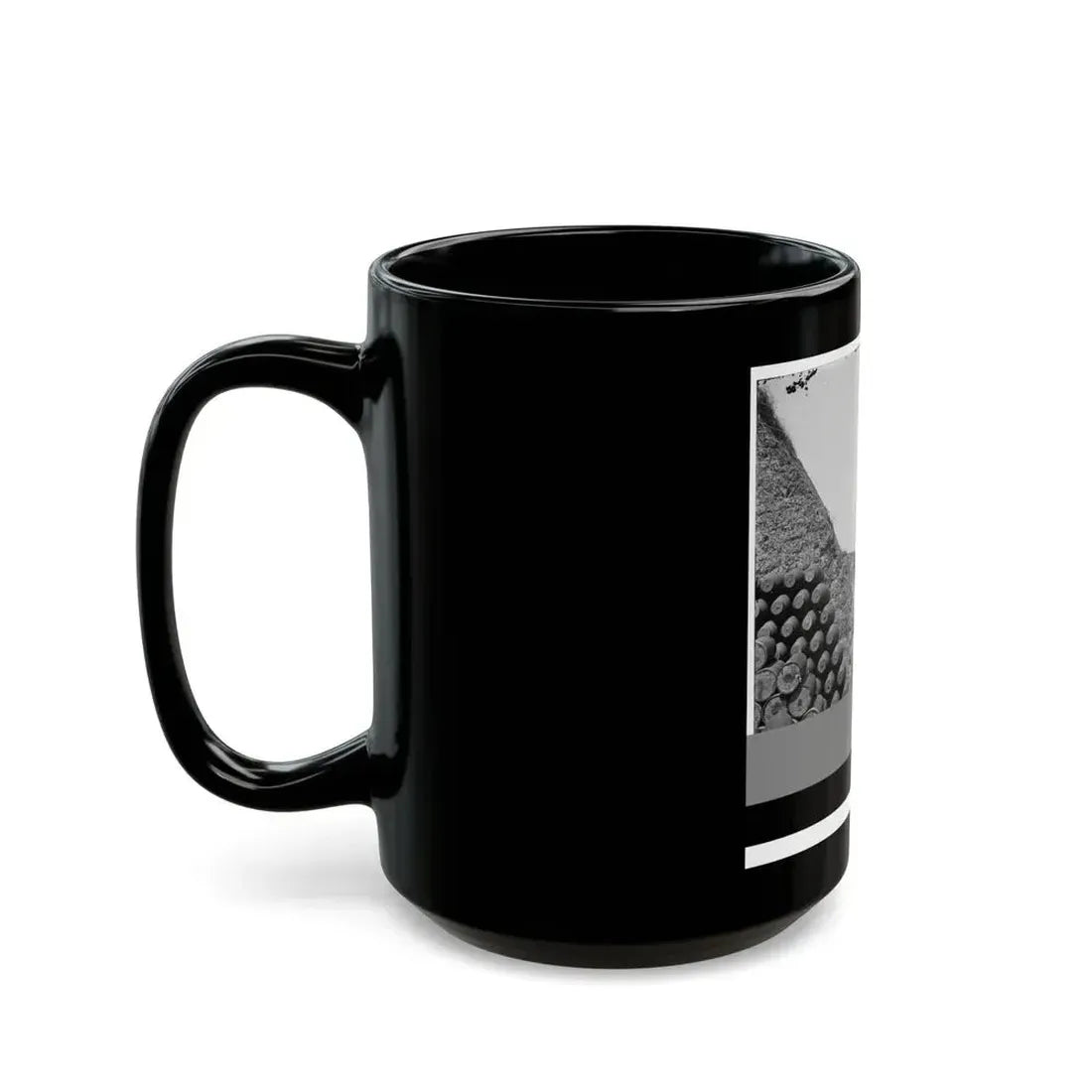 Charleston, S.C. Parapet Of Fort Sumter, With Stacks Of Ammunition (U.S. Civil War) Black Coffee Mug - Go Mug Yourself
