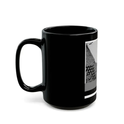 Charleston, S.C. Parapet Of Fort Sumter, With Stacks Of Ammunition (U.S. Civil War) Black Coffee Mug - Go Mug Yourself