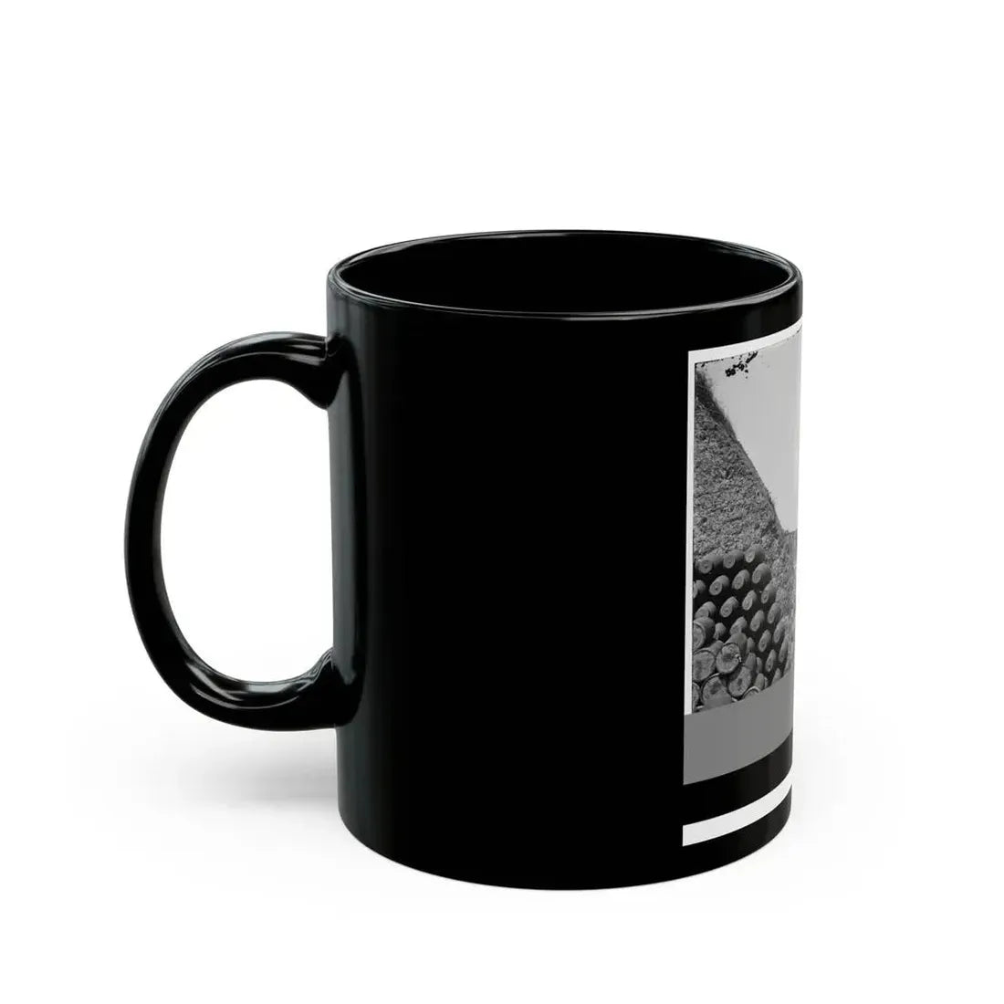 Charleston, S.C. Parapet Of Fort Sumter, With Stacks Of Ammunition (U.S. Civil War) Black Coffee Mug - Go Mug Yourself